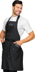 Isacco Ποδιά Barista / Bartender Ολόσωμη Μαύρη