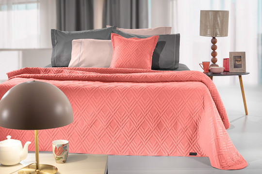Guy Laroche Curves Σετ Υπέρδιπλο Coral 220x240cm 2τμχ