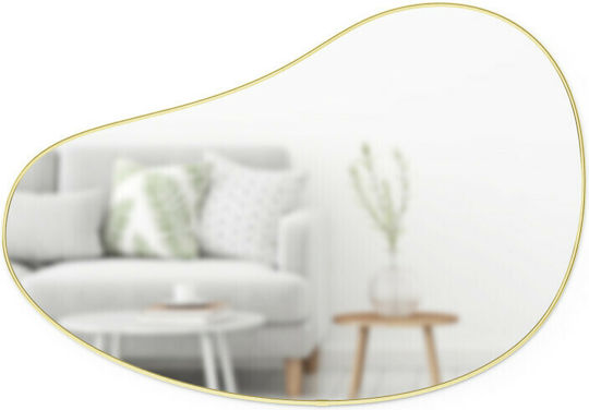 Umbra Hubba Pebble Asymmetrischer Gold Wandspiegel 61x92cm Umbra Hubba Pebble Asymmetrischer Gold Wandspiegel 61x92cm
