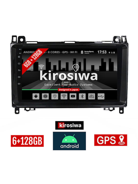 Kirosiwa Car Audio System for Mercedes-Benz A Class (W169) 2004-2012 (Bluetooth/USB/AUX/WiFi/GPS) with Touch Screen 9"