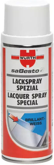 Wurth Σπρέι Βαφής με Γυαλιστερό Εφέ Λευκό 400ml