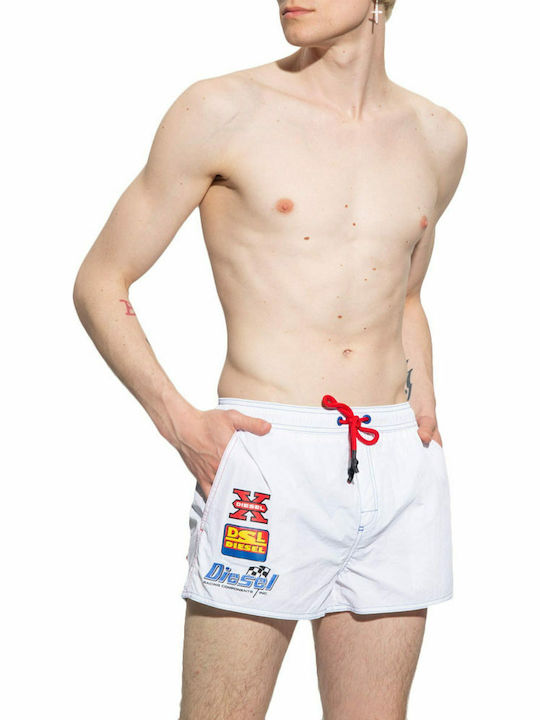 Diesel Men's Swimwear Shorts White Diesel Men's Swimwear Shorts White