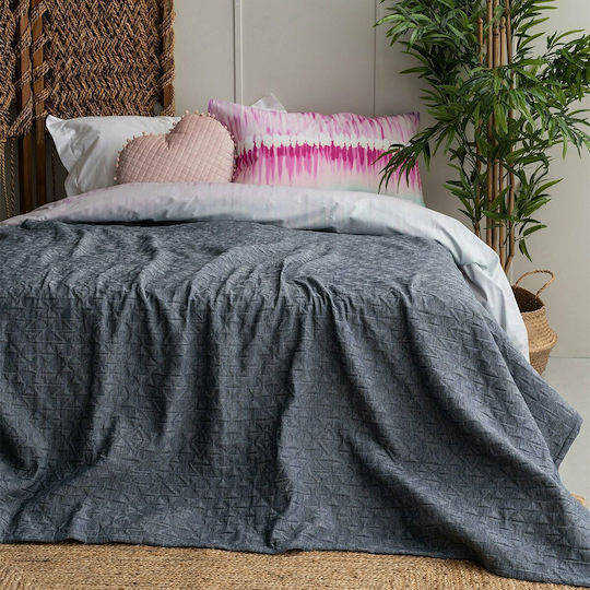 Palamaiki Inez Κουβερλί Μονό από Πολυεστέρα Denim 170x260cm