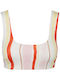 Vero Moda Sports Bra Bikini Top Red Striped