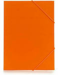 Aria Trade Folder with Rubber Band and Ears for Paper A4 Orange AT29073