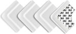 Reer For Edges & Corners with Sticker made of Plastic in White Color 4pcs