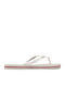 Rake Printed Frauen Flip Flops in Weiß Farbe