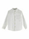 Kids One Color Shirt Long Sleeve White