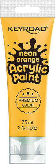 Keyroad Acrylic Paint Acrylic Paint Set Neon Orange 75ml 1pcs
