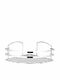 Tekno-Tel 455.BK081/ST Corner Wall Mounted Bathroom Shelf Inox 27x19x10cm Silver