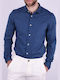 Long Sleeve Shirt Linen blue Blue Linen Shirt Blue