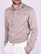 Shirt Long sleeve linen shirt beige Beige Beige