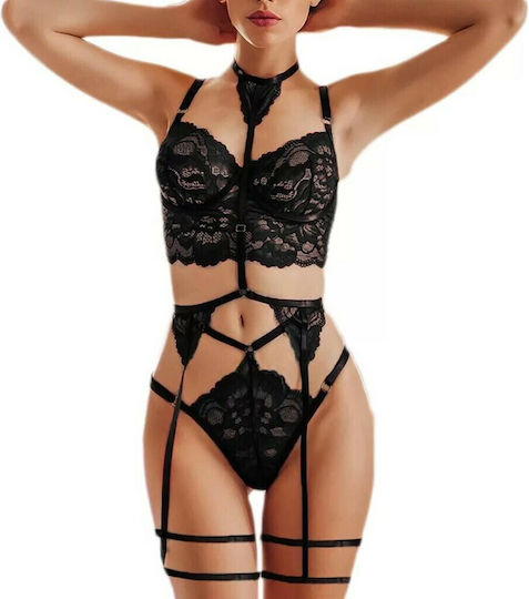 La Lolita Amsterdam Rita Sexy Dessous-Set Schwarz 1127