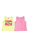 Set of Kids' Shirts Yellow Summer