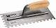 Maurer Tile Spatula Metallic Serrated 280x120mm with Wooden Handle with Tooth 5x7mm 87429