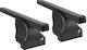 Cam Car Roof Bars Metallic 112cm for Opel Calibra 3D 3D 1990-1997 Set with Roof Rack Legs Black