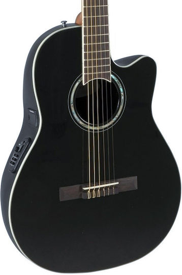 Ovation CS24C-5G-G Celebrity Elite Electro-Classical Guitar 4/4 Black Gloss