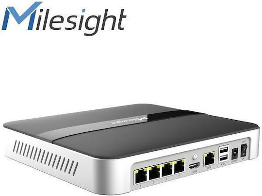 Milesight MS-N1004-UC Καταγραφικό NVR 4 Καναλιών με Ανάλυση 4K