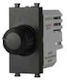 Lineme Recessed Simple Front Dimmer Switch Rotary 200W Black 50-00411-2