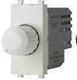 Lineme Recessed Simple Front Dimmer Switch Rotary 200W White