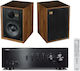 Yamaha Sistem audio 2 A-S501 Wharfedale Denton Bundle 120W cu Blu-Ray Player și Bluetooth Negru