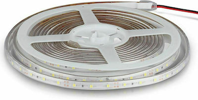 V-TAC Rezistentă la apă Bandă LED Alimentare 12V cu Lumină Roșu Lungime 5m și 60 LED-uri pe Metru SMD3528