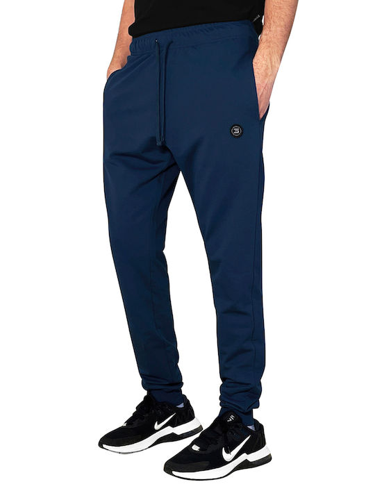 3Guys Uriah Men's Sweatpants Navy Blue