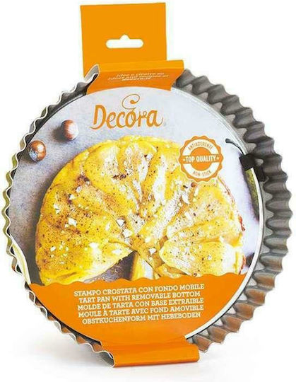 Decora Backform Törtchen Aluminium mit abnehmbarem Boden 20x20x3.5cm 1cm