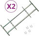 vidaXL Sicherheits-Fenstergitter verstellbar Grills 2Stück
