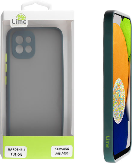 Samsung Back Cover Πλαστικό / Σιλικόνης Dark Green with Yellow Keys (Galaxy A03)
