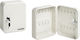 Maurer Wall Key Hook Metallic White 48 Hooks With Lock 24x8x30cm