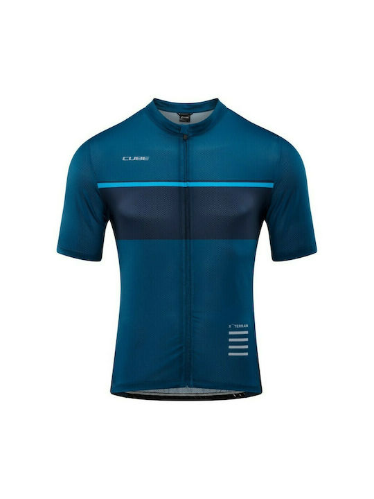 CUBE ATX Full Zip Short Sleeves Cycling Jersey ...