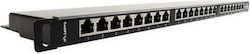 Lanberg Panou De Patch Ecranat Pentru Rack 0.5U 19" Lanberg Panou De Patch Ecranat Pentru Rack 0.5U 19"