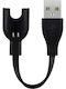 Tactical USB Charging Cable Μαύρο (Mi Band 3)