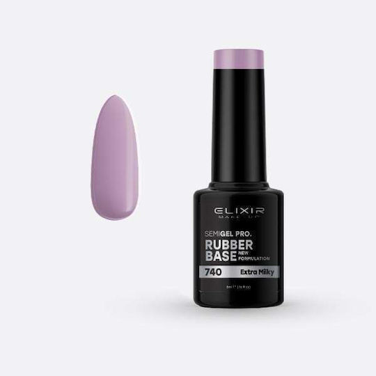 Elixir Semigel Pro Base Coat για Ημιμόνιμα Βερνίκια Rubber 5ml