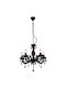 Zuma Line Magnolia Kronleuchter 5xE14 Ø48cm mit Kerzen Schwarz RLD94016-5B