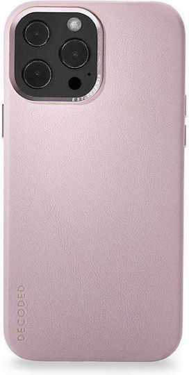 Decoded Umschlag Rückseite Leder Rosa (iPhone 13 Pro)