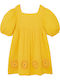 Lara Children's Dress Short Sleeve Yellow