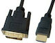 3m DVI-D male to HDMI male Cable Black (04.001.0185)