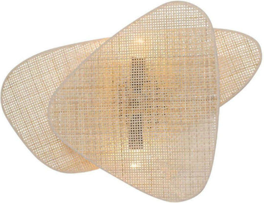 Aca Skyros Modern Lamp Wall with Socket E14 Beige 50x35x13cm