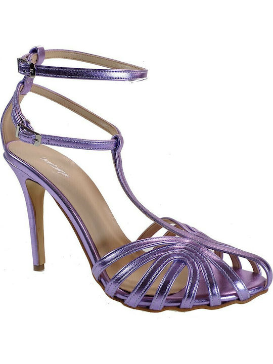 Alessandra Paggioti Sandalen Lila