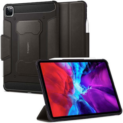 Spigen Rugged Armor Pro Flip Cover Plastic Rezistentă Negru (iPad Pro 2018 11" / iPad Pro 2020 11" / iPad Pro 2021 11") ACS01025