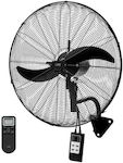Life WindPro50 Industrieller Ventilator Wandhalterung 160W mit einem Durchmesser von 50cm mit Fernbedienung