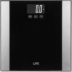 Life Cardio Digital Bathroom Scale with Body Fat Counter Black