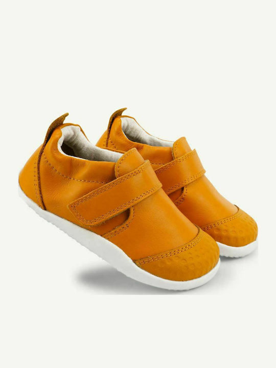 Παιδικά Sneakers Ανατομικά με Σκρατς Καφέ
