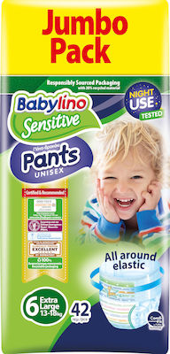 Babylino Sensitive Πάνες Βρακάκι No. 6 για 13-18kg 42τμχ