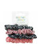 Stephen Joseph Pink & Gray Floral Σετ Παιδικά Λαστιχάκια Scrunchies 4τμχ