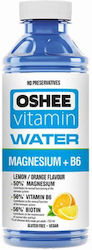 Oshee Vitamin Water Magnesium & B6 με Γεύση Πορτοκάλι Λεμόνι 555ml