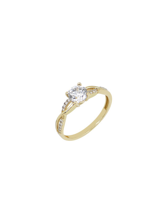 14 Carat Gold Ring Infinity D110