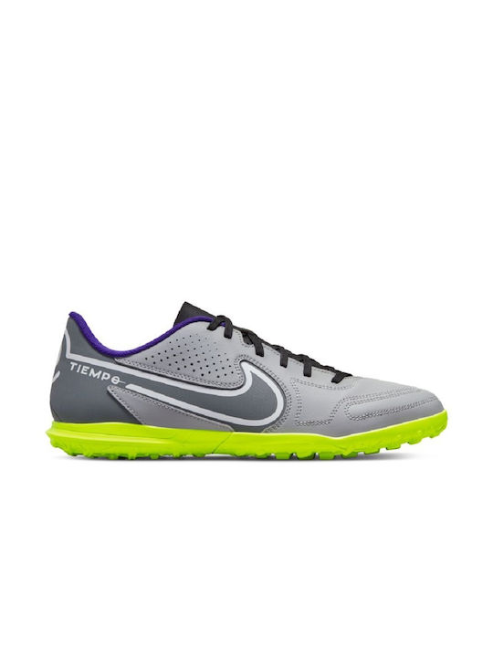Nike Legend 9 Club TF Χαμηλά Ποδοσφαιρικά Παπούτσια με Σχάρα Light Smoke Grey / White / Volt
